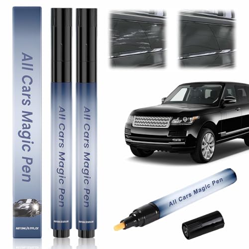 All Cars Magic Pen, Car Scratch Remover for Vehicles, Car Paint Scratch Repair Pen Set-Quick Fix for Scratches and Paint Damage, Weatherproof Fits All Car Colors, 2Packs