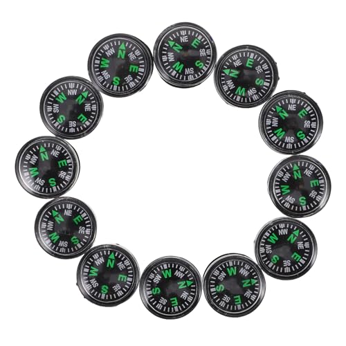 Brújula Plástica 20mm para Camping y Outdoor 12pcs miniatura 1
