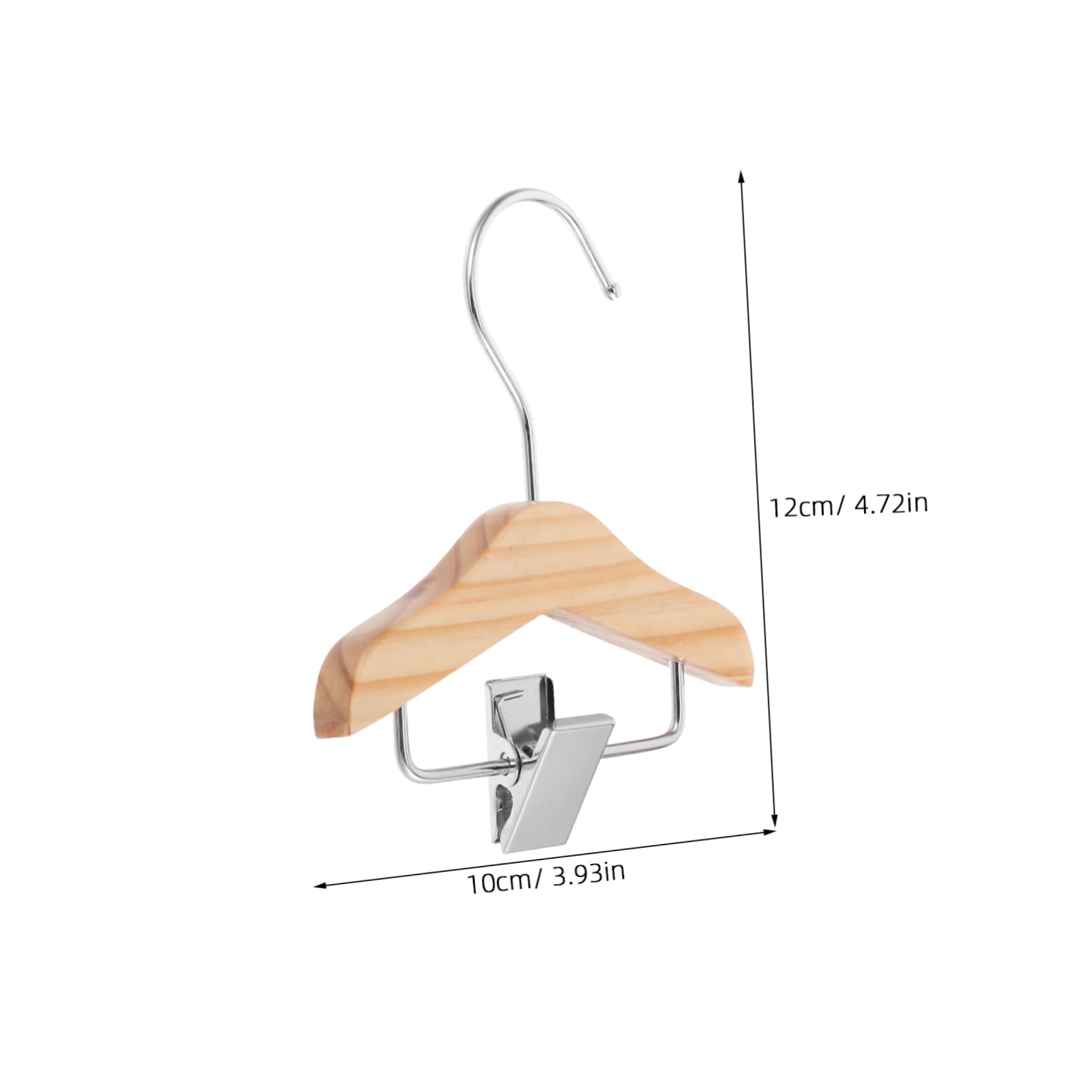 KOMBIUDA 5pcs Wooden Clothes Hangers with Clips Garment Organizer for Versatile Storage for Boy Girl for Closet Nursery Clothing Display