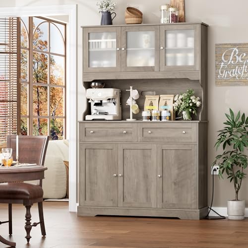 71.9" Kitchen Pantry Cabinet, Tall Storage Cabinet, Kitchen Cabin...