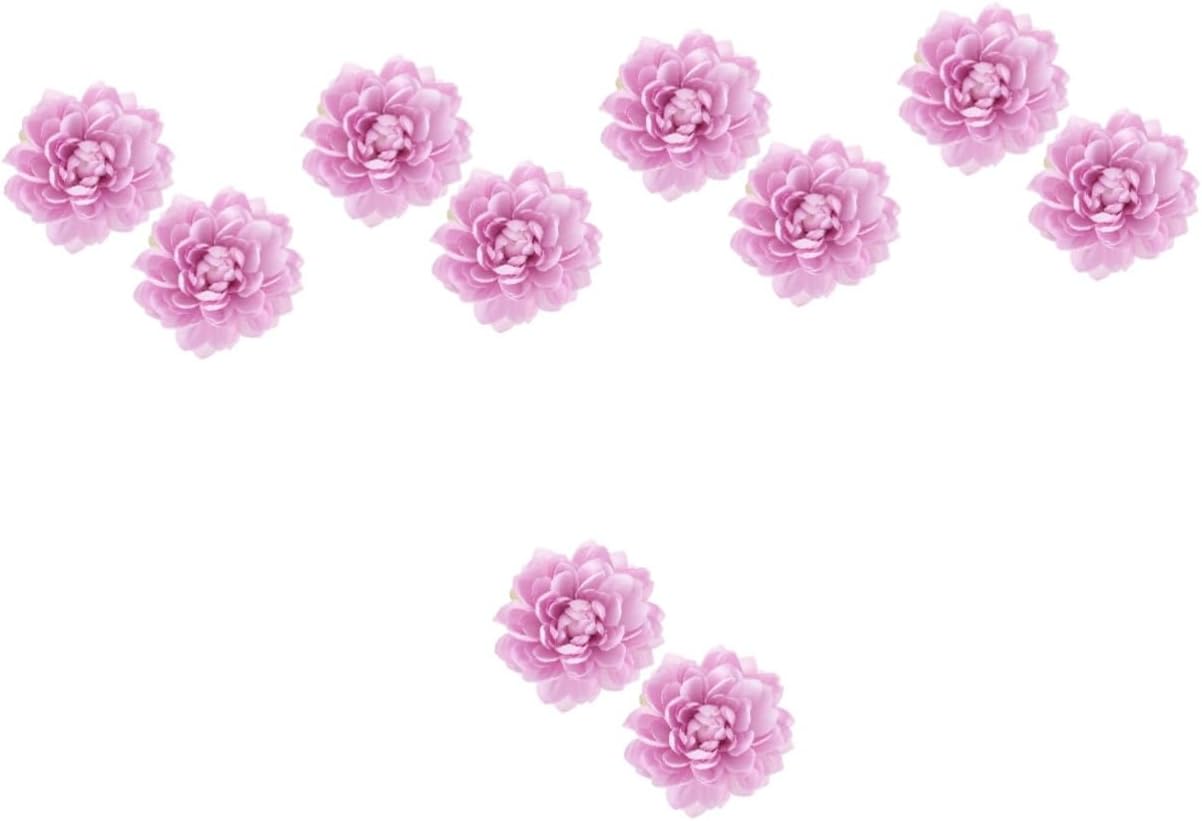 DOITOOL 10pcs Flower Curtain Tiebacks Strong Clips Decorative Drape Holders for Bedroom and Living Room Easy to Install Floral Design for Home Decor