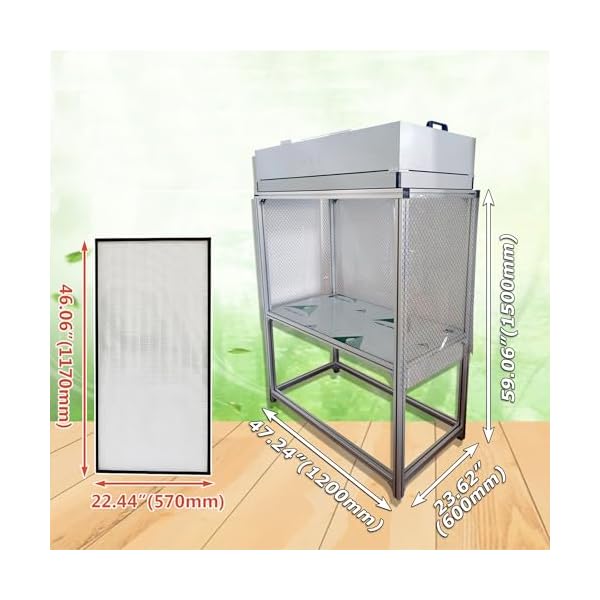 INTSUPERMAI-Vertical-Laminar-Flow-Hood-Air-Flow-Clean-Bench-Workstation-with-HEPA-Aluminum-Blade-Fan-Rated-Air-Volume-706cfm-Dust-Free-Room-Workshop-for-Dust-Free-Work-Operatiom-110V INTSUPERMAI-Vertical-Laminar-Flow-Hood-Air-Flow-Clean-Bench-Workstation-with-HEPA-Aluminum-Blade-Fan-Rated-Air-Volume-706cfm-Dust-Free-Room-Workshop-for-Dust-Free-Work-Operatiom-110V
