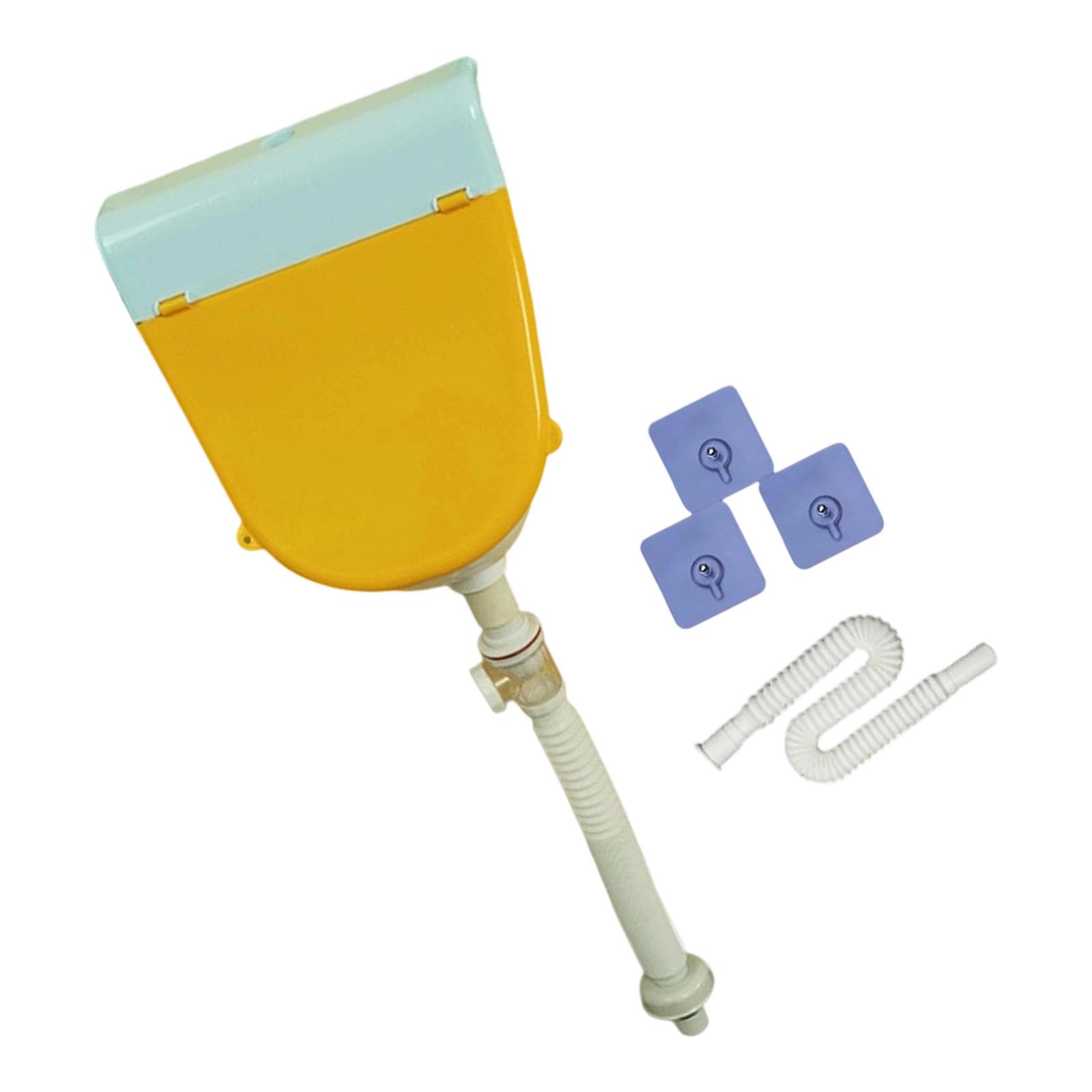 Tool Easy Wandmontage Kinder Urinal mit Sprühschutz Nicht verrutschen Tragbares Töpfchen für Badezimmer Kindergarten Outdoor Einsatz Wandmontiertes Urinal aus Kunststoff