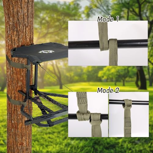 HFYZZ 3 Pcs Hunting Climbing Stick Replacement Straps Heavy Duty Tree Stand Climbing Stick Straps Tree Ladder Stabilizer Strap Hunting Climbing Stick Accessories to Fix Most Hang-On Tree Stand