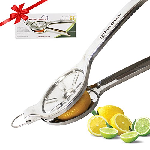 Ecojeannie Jumbo Size Flat Press 100% Stainless Steel Lemon Squeezer, Ls0003 #TOP1
