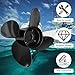 14Dia X 21Pitch Aluminum Boat Propeller for Mercury Engines 135-300HP 2 & 4-Stroke Outboards & Mercruiser Alpha/Bravo One,4-Blade 14 x 21 Boat Propeller 15 Spline Tooth RH,Replace OEM#48-8M0084496