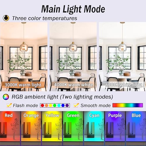 Vimhou 2 Pcs Battery Operated Pendant Light,Battery Ceiling Light thumb #2