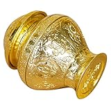 HOLIDYOYO Antike Buddha Opferflasche Aus Legierung Kleine Buddhistische Dekorationsflasche Für Meditations Und Gottesdienstraum Stabiler Sockel Chinesisches Ornamentsymbol