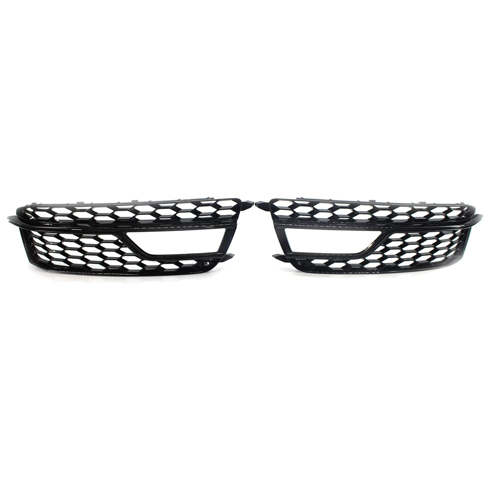 EIN Paar Autogrills, Stoßstangengitter vorne Links/rechts Nebelscheinwerfer Grill Abdeckung Zierleiste Ersatz für Audi S5 A5 S-Line 2013-2016