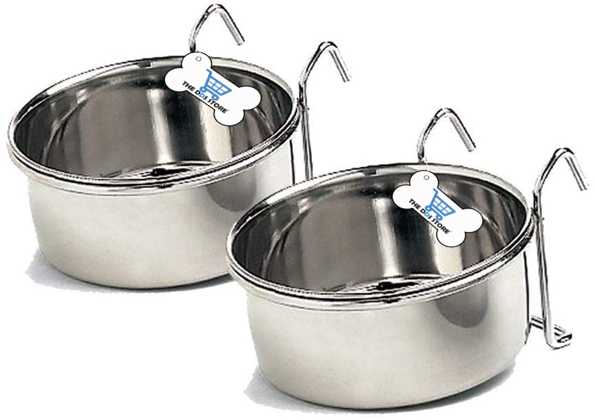 Water Food Bowl Bird Cage Cups, Stainless Steel Bird Hanging Bowl,Bird Feeding Dish Cups,Animal Cage Water Food Bowl,Holder Parrot Water Food Dish Feeder (HOOK HOLDER, 200.ML HOOK PACK OF 2) (B0B84KXYLQ) Amazon Price History, Amazon Price Tracker