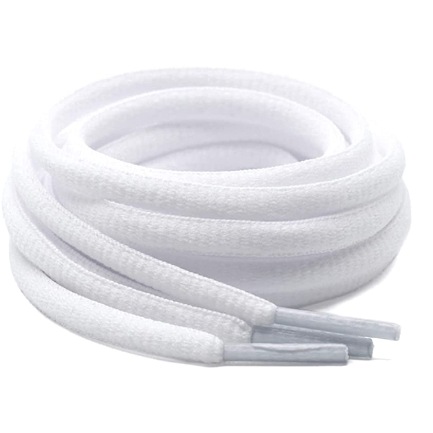 SUNBIRD White Oval Shoes laces Half Round 1/4" Athletic ShoeLaces for Sport/Running Shoes Shoe Strings 2Pair (B09BL5N4LB) Amazon Price History, Amazon Price Tracker