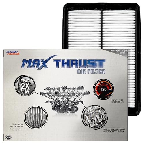Image of Spearhead Max Thrust Engine Air Filter Replacement | Fits 2014-2020 Rogue, 2017-2022 Rogue Sport | OEM Fit & High Dust Holding Capacity (MT-858)