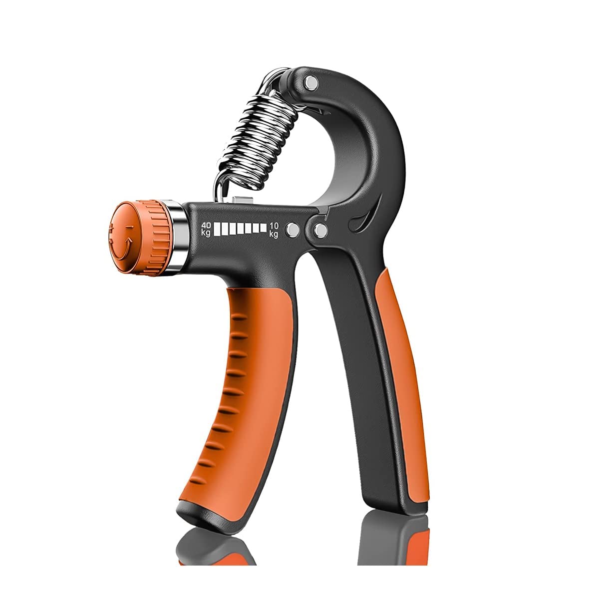 ATEVON Hand Grip Strengthener, Hand Exerciser, Strength Trainer,Non-Slip Gripper, Great for Athletes Pianists Kids Hand Rehabilitation Exercising Hand Gripper (Black & Grey)