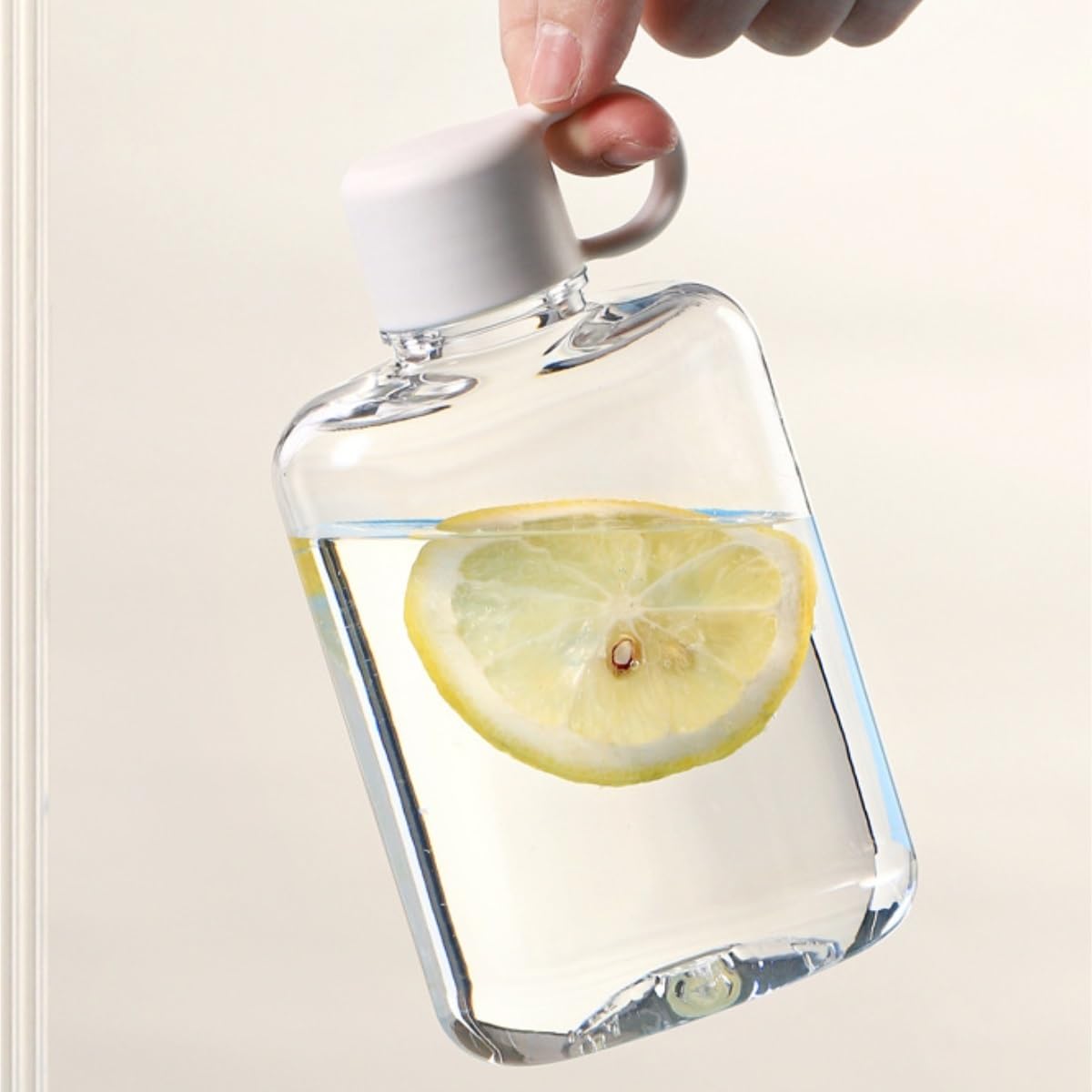 Botella Agua Gimnasio Taza De Agua Portátil De Mano Portátil De Pequeña Capacidad De Color Sólido Transparente De Tetera De Plástico Simple Botella Agua Deporte(Grün,15cm)