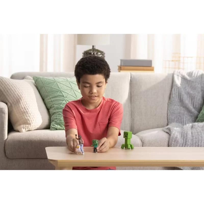 Amazon.com: A Minecraft Movie Garrett, Creeper, Zombie & Chicken