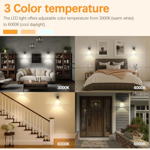Image of Battery Operated Wall Sconce Set of 2,Gold Rechargeable Wall Lights with Lampshade Dimmable RGB Bulbs and Remote,15 Colors Wireless Wall Lamps for Bedroom Living Room (Black)