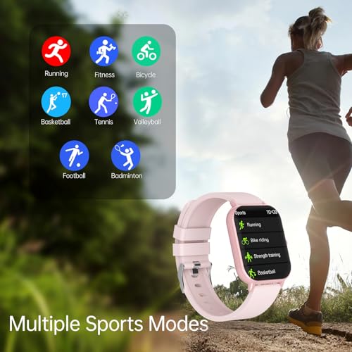 Image of SHKOD Watch1 Pro 1.83 inch HD Display Smart Watch with Bluetooth Calling, AI Voice Assistance, 100 Sports Modes IP67 Rating Fast Charging 240 * 286 Pixel High Resolution (Pink)