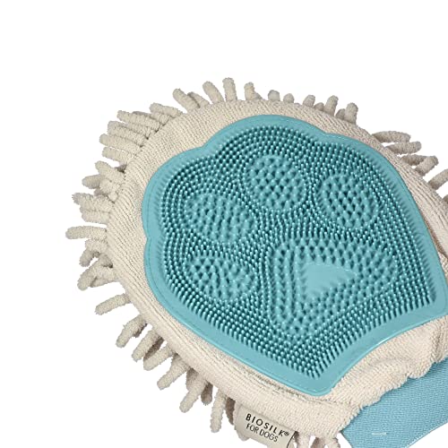 BioSilk-Soft-Dog-Grooming-Tools-Machine-Washable-Dog-Grooming-Gloves-Dog-Drying-Mitt-Absorbent-Shammy-Drying-Towel-for-Dogs-Pet-Grooming-Towel-Pet-Grooming-Supplies-for-Dogs