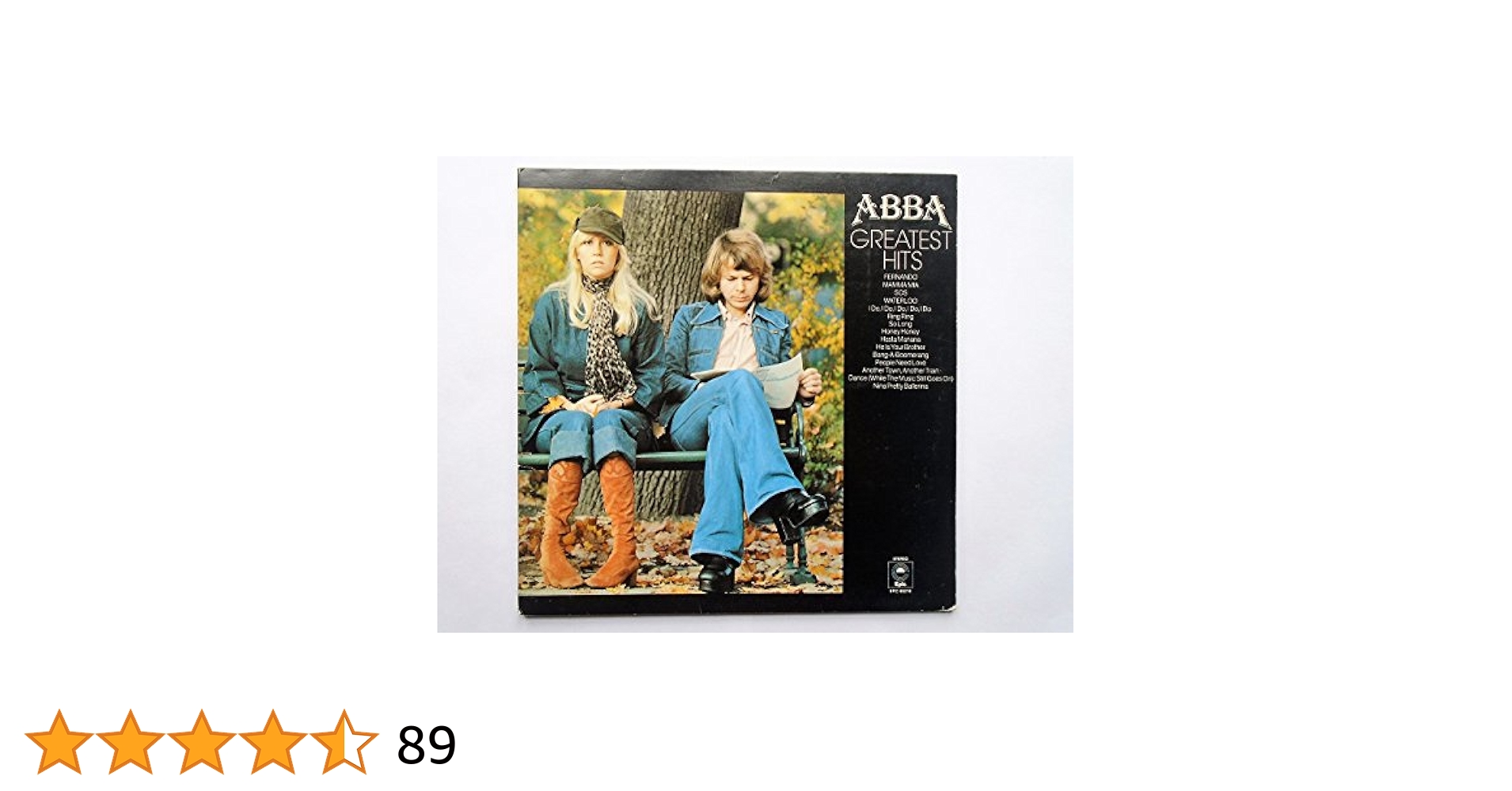 Amazon.com: Abba Greatest Hits LP Epic EPC69218 EX/EX 1976