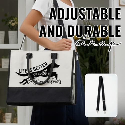 Bolsa tote de lona grande capacidad miniatura 3