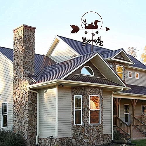 Massagers Vintage Duck Weather Vane Durable Stainless Steel With Anti-Rust Coating Weather Vane For Patio Yard Wind Direction Indicator Tool Measure Ornament #TOP3