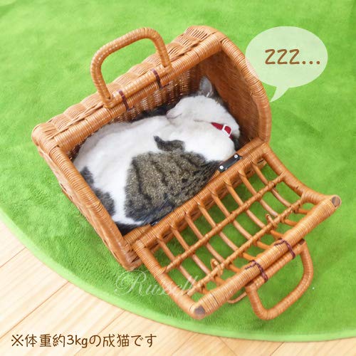 Amazon | 型番1009 籐製ペットキャリー 小さめサイズ 子犬・子猫