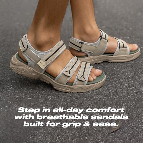 Image of FUEL Sandals & Floaters for Mens & Boys Comfortable & Lightweight Dailywear, Anti-Skid Flexible & Breathable for Running, Walking Stylish Casual Sandal for Outdoor Footwear For Gents (Keta)