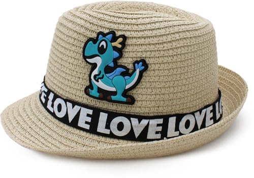 Image of VRITRAZ Baby Boy's and Girl's Kids Children Cute Printed Cartoon Gift Summer Fancy Dress Straw Fasion Hat Cap 1
