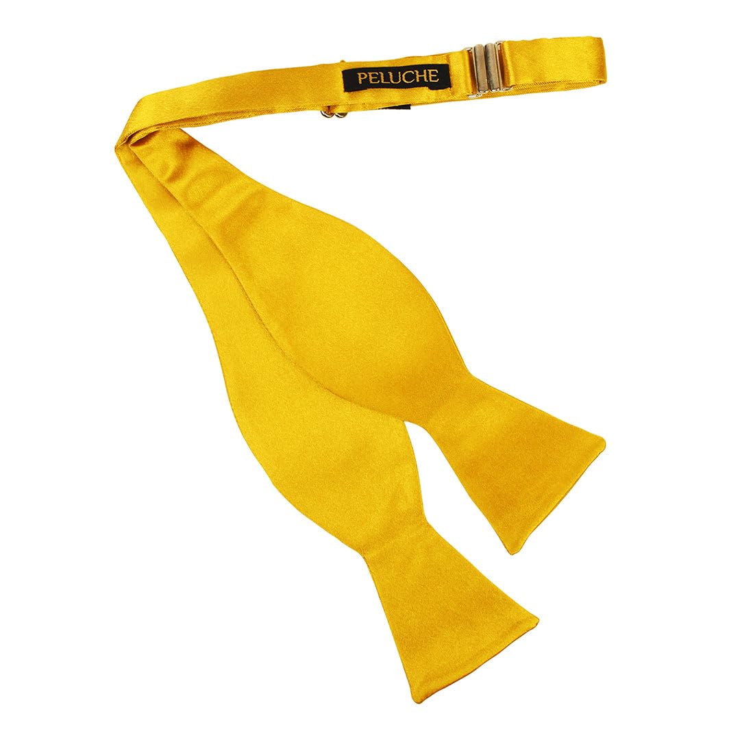 Peluche Golden Rendezvous Cummerbund, Open Bow Tie & Pocket Square Set for Men - Image 8 thumbnail