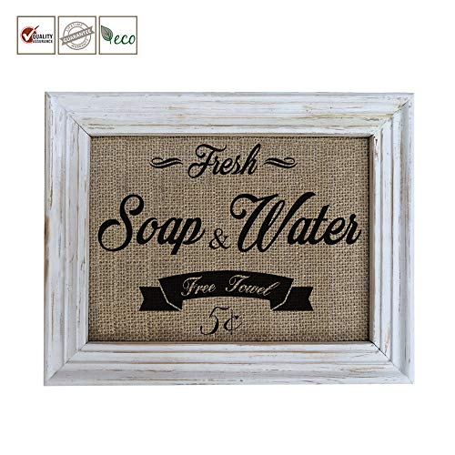 Bathroom Framed Wall Art Wood Photo Frames Prints-Fresh Soap and Water-Wall Picture Frames