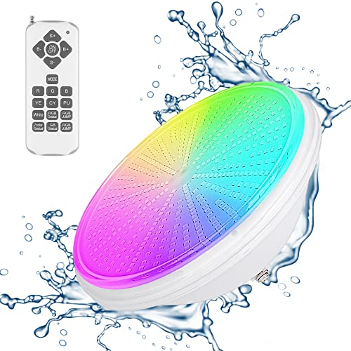 Lampe de piscine LED PAR56 RGBW 54W extra-plat étanche IP68 avec télécommande