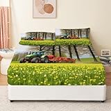 【HD-Druck & Blickfang】: Das Spannbetttuch wird umweltfreundlich mit einem reaktiven Druck- und Färbeverfahren hergestellt. Das klare und lebendige Muster verblasst auch nach dem Waschen nicht. Eine modische und elegante Art, Ihr Schlafzimmer zu verschönern. Die abgestimmten Farbnuancen passen wunderbar zu jeder Schlafzimmereinrichtung