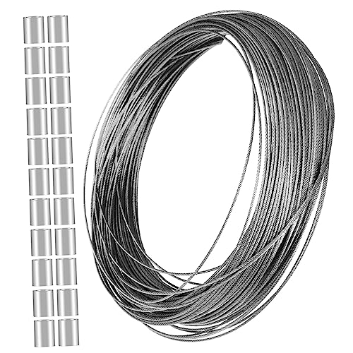 FUNOMOCYA Wire Rope Cable Wire Clothesline Rope Wire Stainless Cable Wire Cable Rope Steel Rope Steel Cable Versatilen DIY Balustrades Rope Line Wires Stainless Steel