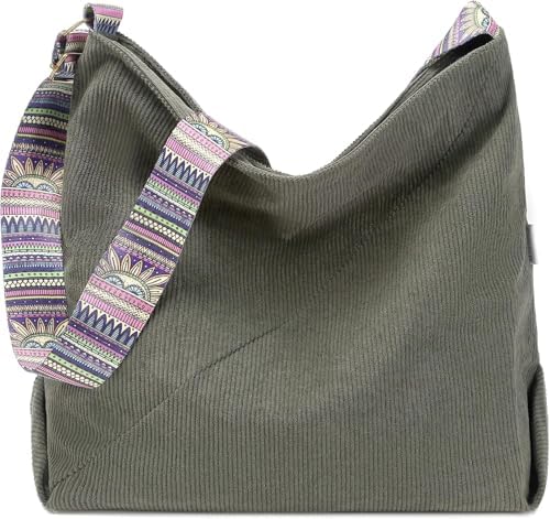 Makukke Tote Bag Women Large Crossbody Bag Stylish Handbag for Women Corduroy Hobo Bag Fashion shoulder Bag Purse