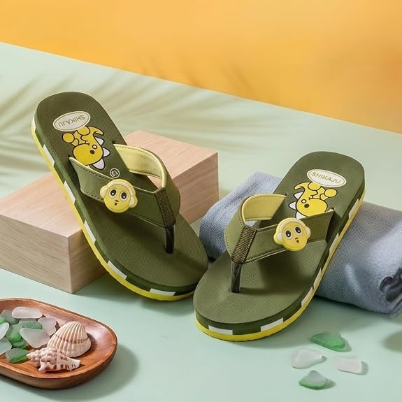 Image of Kids' Flip Flop Slippers, soft and Lightweight sole, Super Flexible, Comfortable & Arch Support, Durable Indoor and Outdoor Slippers