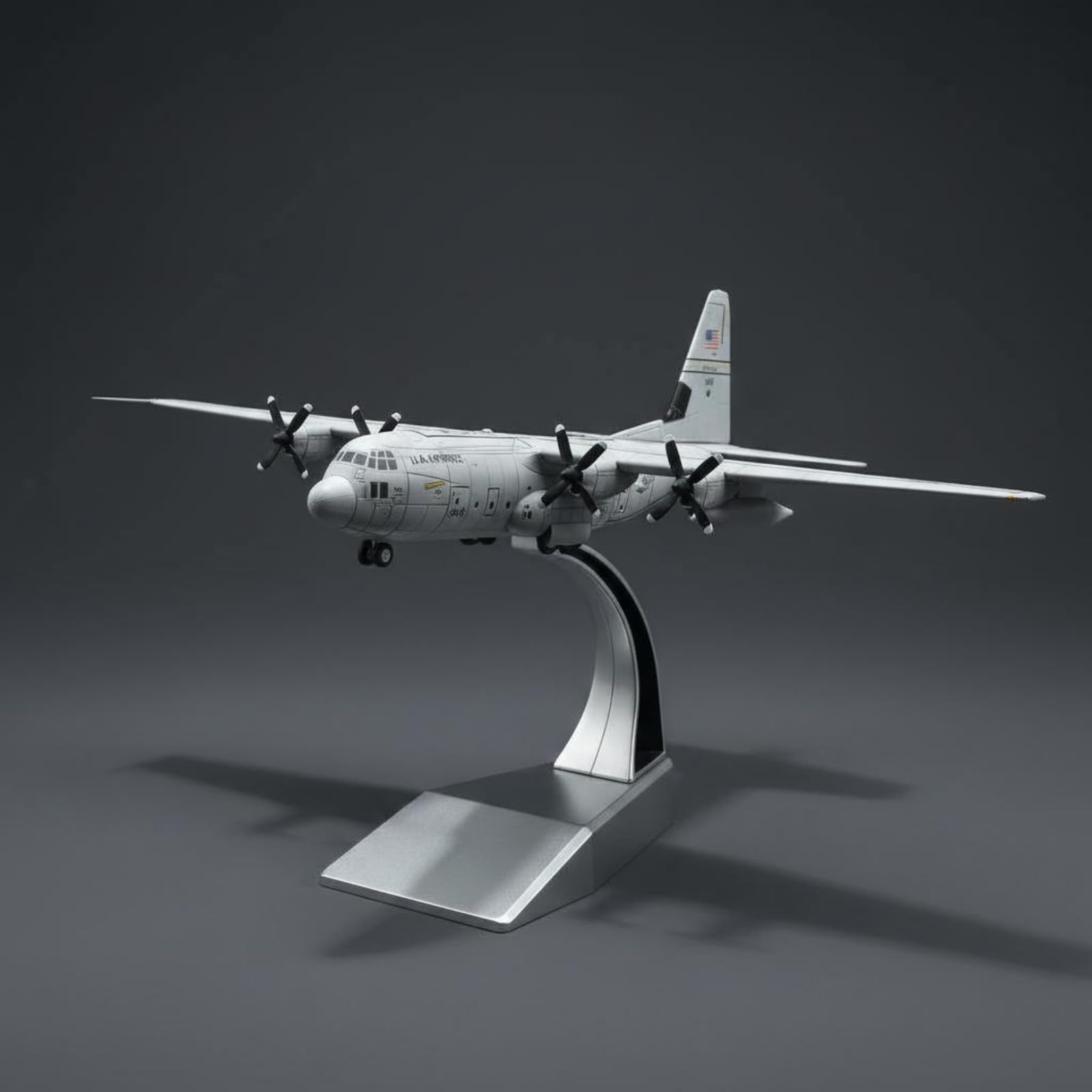 Qianly Modellino C-130J Super Aereo da Trasporto Tattico Statico modellino130J 1:200 Regalo Perfetto Modello Giant:200 per Appassionati di Aviazione
