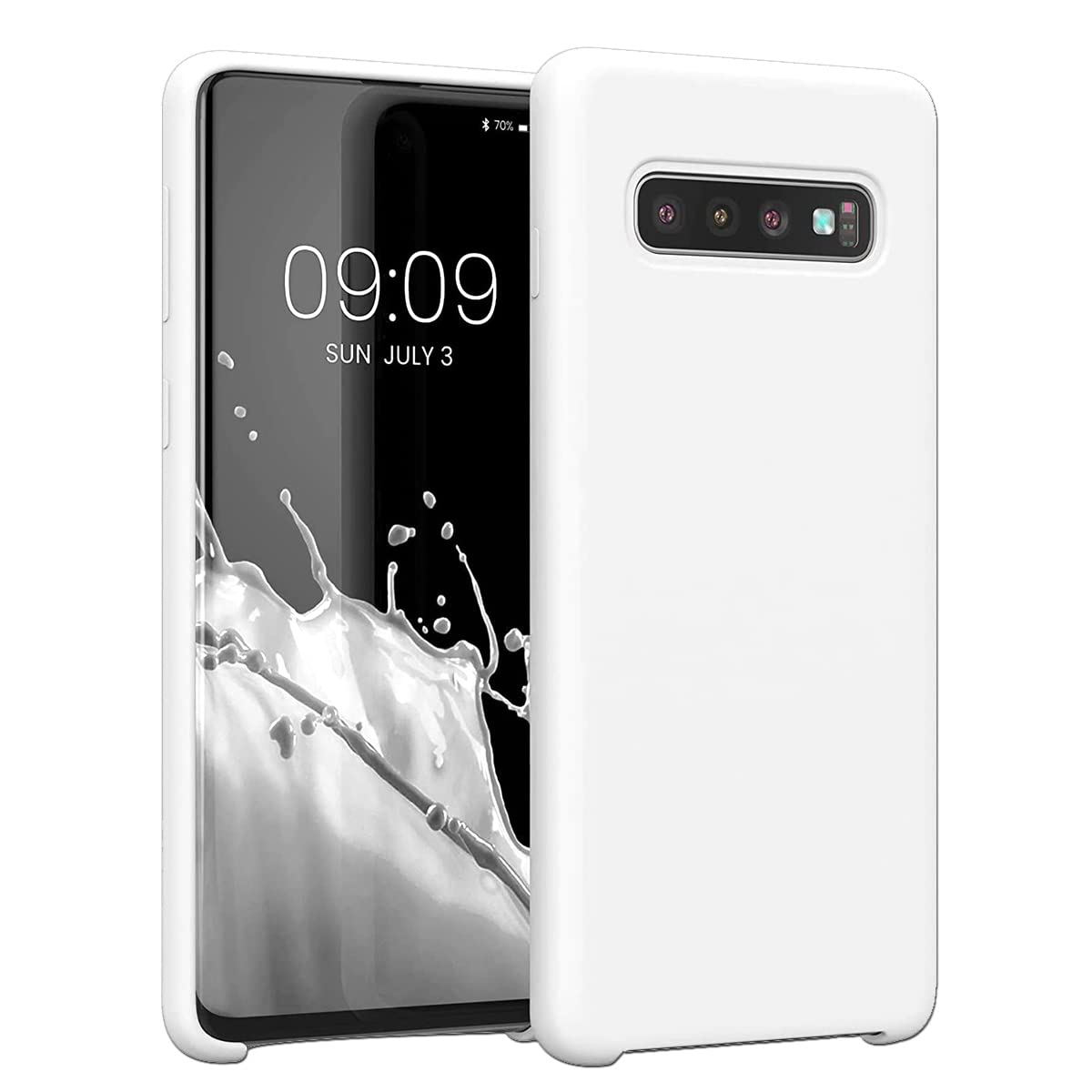 LIRAMARK Liquid Silicone Soft Back Cover Case for Samsung Galaxy S10 (White) (B082ZSCXS3) Amazon Price History, Amazon Price Tracker