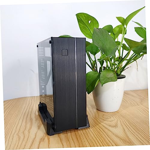 Soporte ajustable para CPU jojofuny, 2 piezas, para chasis de computadora, rango de altura estable, deslizable para distintos anchos, fácil de usar y soporte para chasis miniatura 2