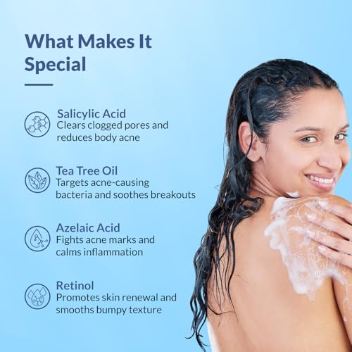 Image of Fixderma Salyzap 2% Salicylic Acid Body Wash + Acne Body Spray Combo | Body & Back Acne Prone Skin | Helps in Control Breakouts, Unclogs Pores | Deep Cleansing | Exfoliating Bodywash Spray - 150ml