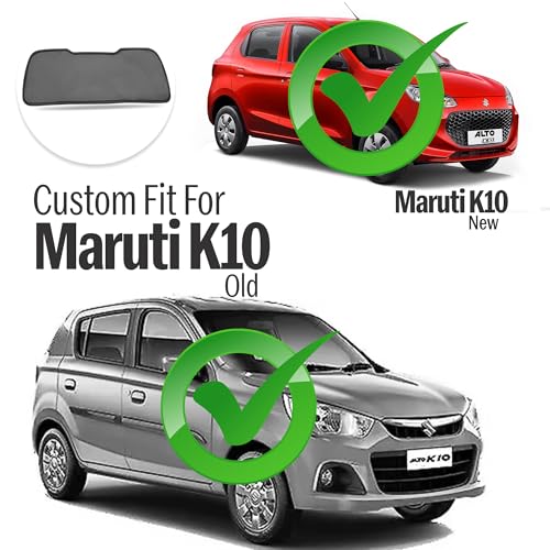 Image of Autofact Dicky Curtain for Maruti Alto K10 | Custom Fit Rear Windshield Sunshade | UV & Heat Protection | Foldable Mesh | Privacy & Cooling Car Accessory