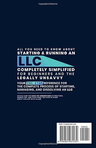51xWiRUtFpL. SL500  - LLC Beginner's Guide, Updated Edition: The Most Complete and Easy-to-Follow Handbook on How to Form, Manage and Maintain Your Limited Liability Company (Start A Business)