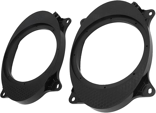Adaptador de altavoz de 6 x 9 a 6.5, anillos espaciadores de adaptador de altavoz de puerta, soporte de corredor de caja de altavoz de 6.5 pulgadas