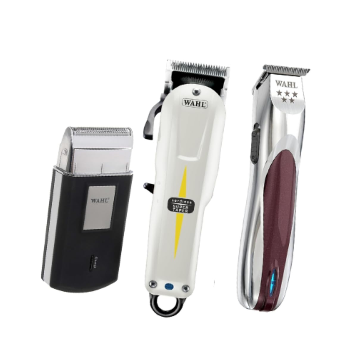 Wahl Super Taper Sans Fil, Lames Pro A-Lign et Rasoir Mobile | Set Super Taper Sans Fil, Lames Pro A-Lign Zero Gap et Rasoir Mobile, Longueur 1 à 2 mm, jusqu'à 100 Minutes d'Autonomie
