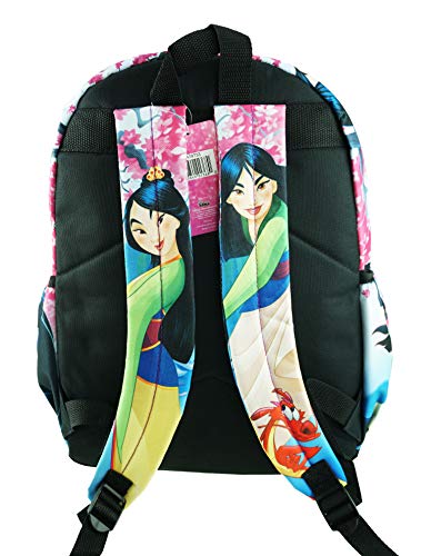 Disney Princess Mulan Deluxe Oversize Print Large 16" Backpack with Laptop Compartment - A197334