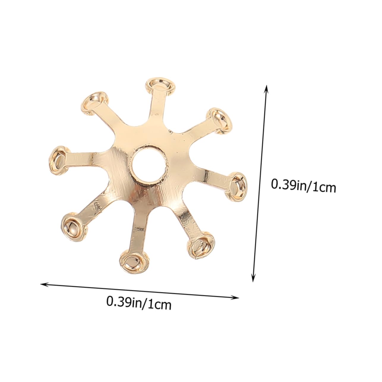 VICASKY DIY Hairpin Accessory Headdress Material 10mm Flower Center for Hair Accessories