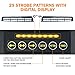 Xprite Bright White LED Dual Visor Strobe Light Bar, Cars Interior Windshield Sunvisor Safety Emergency Warning Flashing Lightbars w/Suction Cup & Control Panel, for Construction Vehicles Trucks