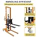 APOLLOLIFT Manual Stacker Hand Pallet Forklift 1100lbs Capacity 63