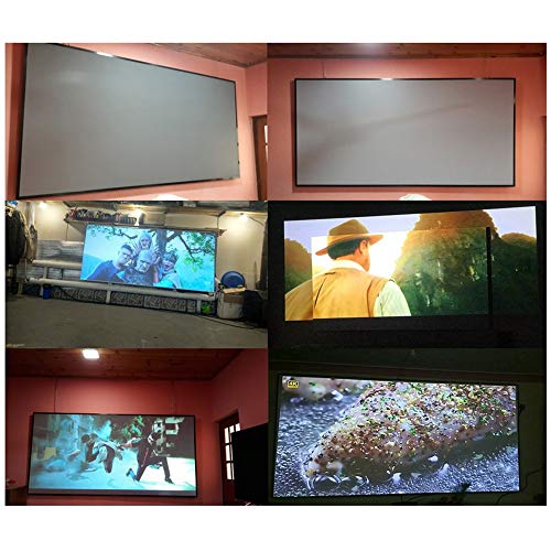 Pantalla portátil para proyector 4:3 con capa metálica resistente a la luz para cine en casa reflectiva y plegable, tamaño 72 pulgadas miniatura 2