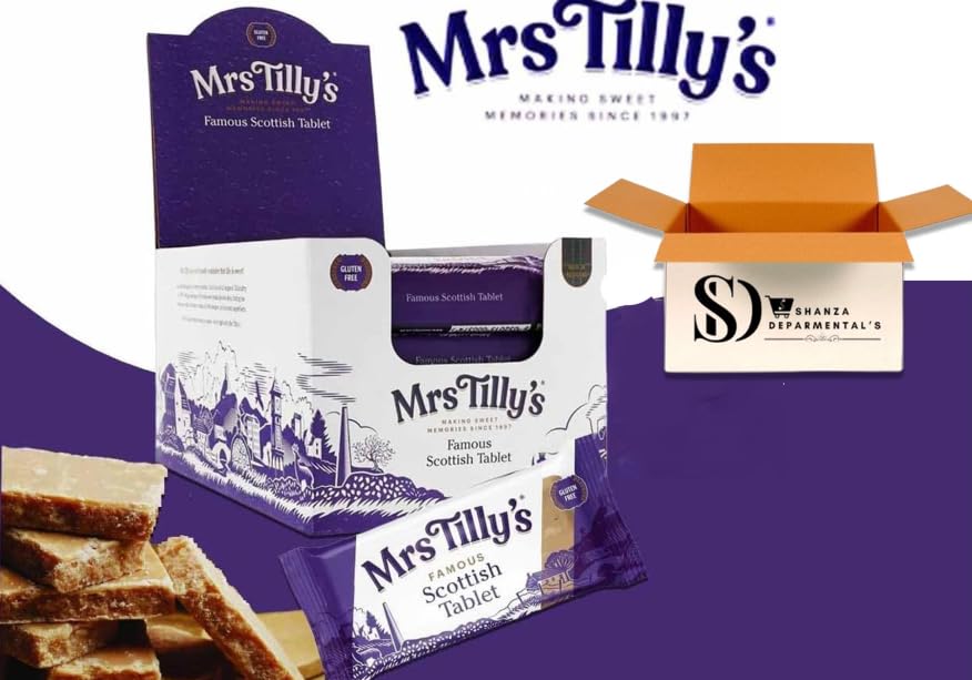 Mrs Tilly's SCOTTISH TABLET BAR 90g (Case Of 20) : .: Grocery