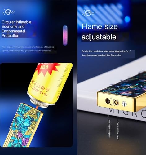 Encendedor metálico clásico recargable miniatura 5